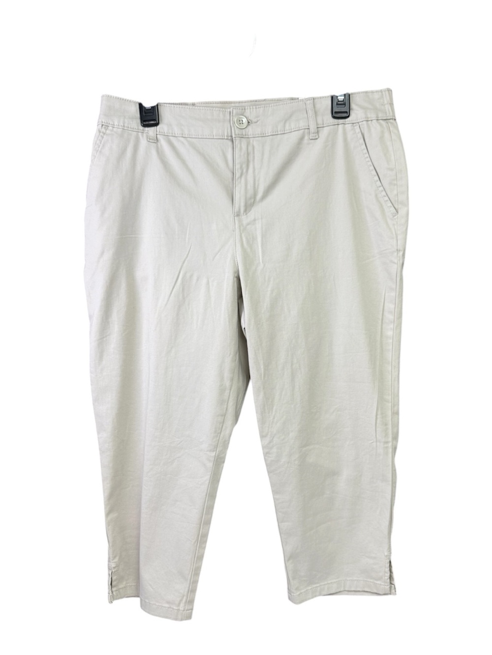 Style & Co Comfort Capri  Crop Chinos in Light Beige size 12P NWT